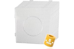 Smowo® 8 Base quadrate per perline da stirare trasparenti - 14,5 x 14,5 cm - collegabile con altri pannelli