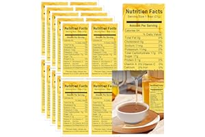 POP RESIN Honey Nutrition Labels Honey Nutrition Facts Calories Mason Jar Labels 1.75 x 3.5 Inch - Honey Nutrition Canning Label for Homemade Honey Jars Honey Containers 200 Pcs