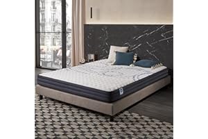 Naturalex - Colchón Viscoelástico Perfectsleep 135x190 cm - Espuma HR + Blue Látex - Transpirable - Confortable - Ergonómico - Hipoalergénico - Reversible Verano/Invierno