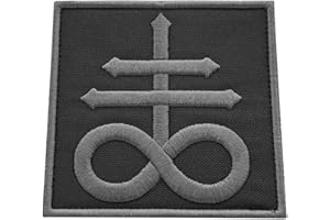 2AFTER1 Subdued Leviathan Cross Crux Satanus Satan Demon Symbol Morale Embroidered Fastener Patch