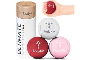 BODYKIN 3 palline anti-stress e riabilitazione della mano, palline per bambini e adulti, perfette per ADHD, 3 resistenze