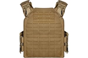 TWINFALCONS Gilet Tactique Militaire Airsoft Gilet Porte Plaque Réglable Système Molle Quick Release Gilet Tactique Nylon 1000D Modulable Veste Ajustable pour Armée Police Airsoft Paintball