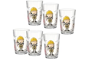 Ritzenhoff & Breker Kindertrinkgläser-Set Feuerwehrmann Bernie, 6-teilig
