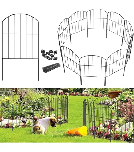 Cerca Euro Da Com 7 Postes De Espeto, 1.5 X 10m Em Aço Galvanizado