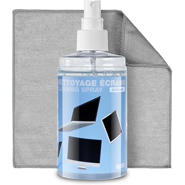 CleanPrince - Nettoyant Pour écrans LCD, Tablettes, écrans Plats - 250 Ml, Spray Efficace Et Sans Traces