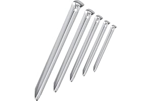 Balinco Piquets de Tente avec V-Profil | ancrages dans Le Sol Fixation au Sol | piquets | Sardines | ancrage de Sol en Acier galvanisé pour la Fixation & attachement dans Le Sol