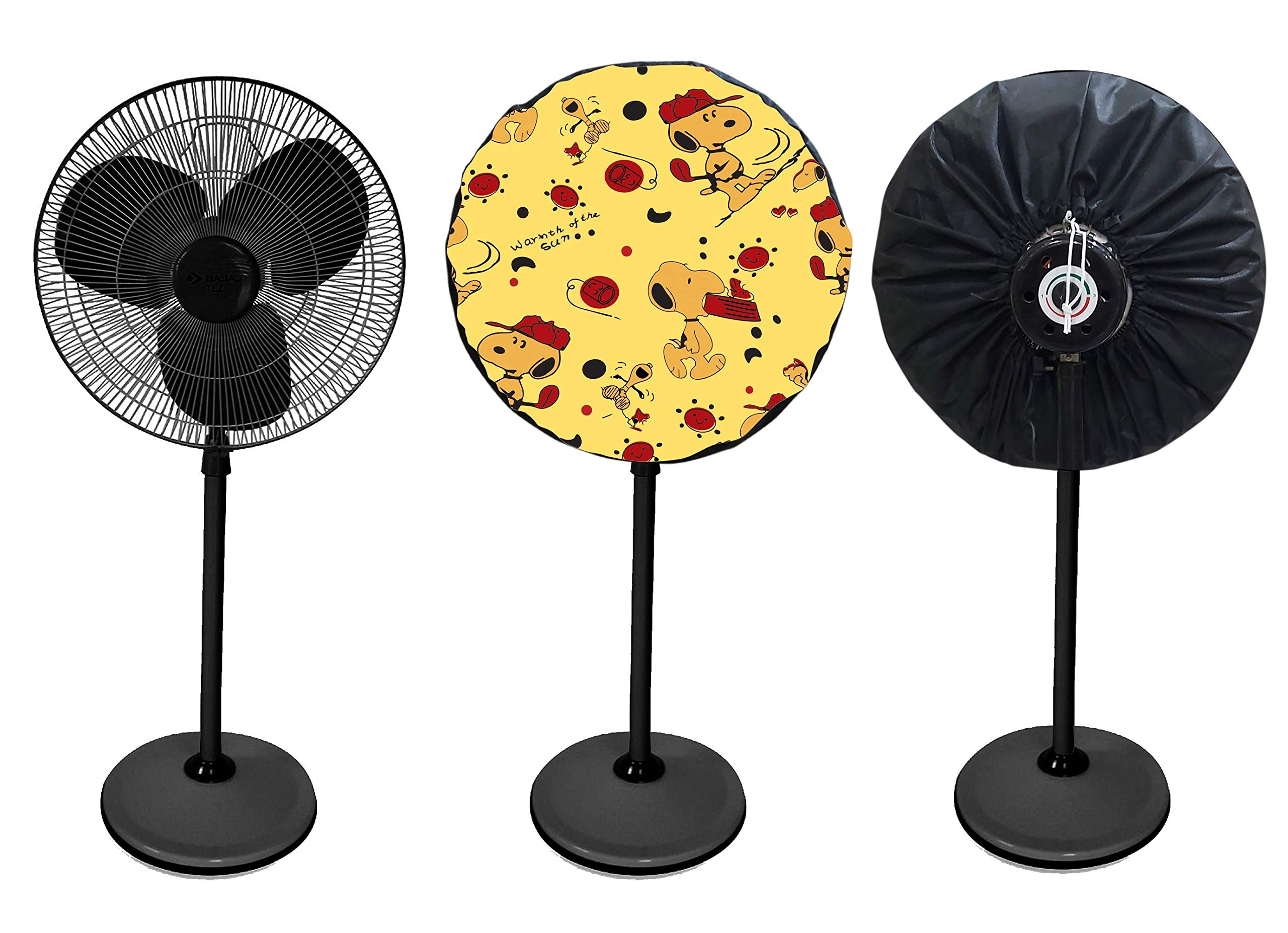 HomeStore-YEP Elegant 23-Inch Waterproof Printed Standing Fan Cover : Protect & Beautify Your Fan Pack Of 1 Pc (YellowKuta)