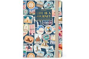 Legami - Agenda Settimanale Fotografica Medium 2026, Travel Stickers, 12 Mesi, Chiusura con Elastico, Diario da Gennaio 2026 a Dicembre 2026, in Carta FSC Certificata,12 x 18 cm