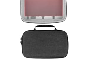 Geekria Audio Interface Hard Case Compatible with Focusrite Scarlett 2i2, Protective Hard Shell Travel Carrying Bag with Cable Storage (Grey)