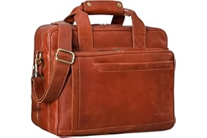 STILORD 'Excelsior' Torba szkolna Skórzany mê¿czyzna Damska torba nauczycielska Teczka na ramiê i torba na laptopa Potrójna przegroda Prawdziwa skóra Vintage