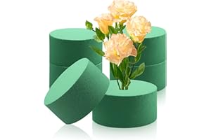pangdapengpeng 6 Pezzi Spugna per Fiori 8 x 4cm, Schiuma Floreale, Spugna Floreale Umida per Matrimoni, Feste di Famiglia, Compleanni, Fiori Freschi, Decorazioni Floreali (6PCS)