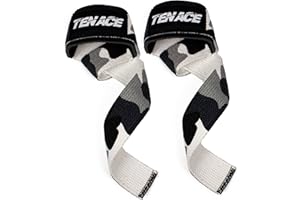 Tenace Straps Powerlifting, Correas de Levantamiento de Pesas para Peso Muerto, Agarres Gym, Soporte para Las Muñecas Acolchado, Lifting Straps – Mujeres y Hombres