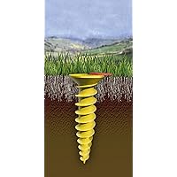 Juwel Bodenschraubanker DUO für Wäschespinnen (für Rohre ø 32 mm-55 mm, zum Einbetonieren oder Eindrehen, inkl…