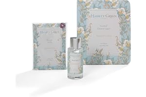 Hassett Green London Room Spray, Drawer Liner and Sachet Hamper Set (Natural Cotton)