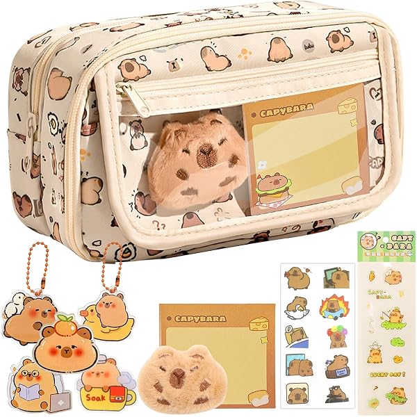 Set Cancelleria Capybara LOMUG - Astuccio E Accessori Per Scuola