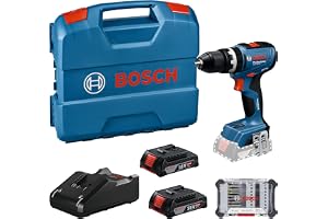 Professional 18V System sladdlös borrskruvdragare GSB 18V-65 (inkl. 2x GBA 2.0Ah, GAL 18V-40-laddare, 1x tillbehörssats