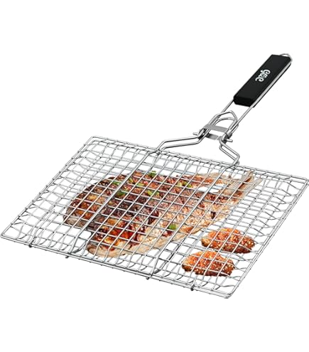 Grille De Barbecue Chromée 65 X 53 Cm - Pour Récipient GN 2/1 - Barres Espacées D'environ 13 Mm