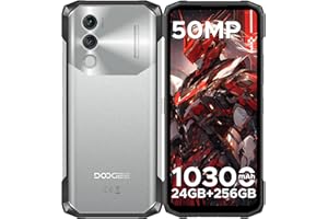 DOOGEE Blade10 Power Telephone Portable Incassable Android 14, 24Go + 256Go/TF 2TB, 10300 mAh, 6,6”HD+ IPS, Caméra 50MP, Octa-Core Smartphone Incassable, P68/IP69K/NFC/Face ID/3 Fentes pour Cartes