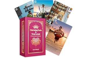 Inner Whispers Charming Fools & True Lovers - Universal Masculine Insight, Love Oracle Cards with Guidebook, Love Messages Oracle Cards Decks, Life Situation Tarot, Twin Flames Tarot Deck