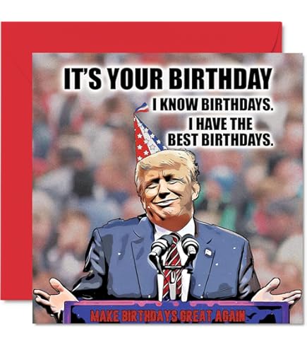 Funny Birthday Card - Donald Trump And Elon Musk - Bestie - View #5