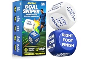 DEFA DISTRIBUTION 2pc Football Training shooting Dice Equipment for Kids makes practice fun with exciting games indoors or outdoors, toys age 8–12 perfect football gifts and unique birthday presents for boys and girls