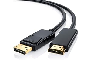 CSL-COMPUTER CSL - 5m metres Full HD Premium Displayport DP on HDMI cable High Speed incl. audio transmission - 1080p - Displayport plug M to HDMI plug A - certified - Compatible with Apple and PC