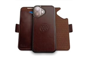 dreem for iPhone 17 Case Wallet, Revolutionary Phone Stand, Vegan Leather, MagSafe-Fit, Magnetic Detachable Flip Cover, RFID Blocking Card Holder, Gift-Box [Fibonacci:Coffee]