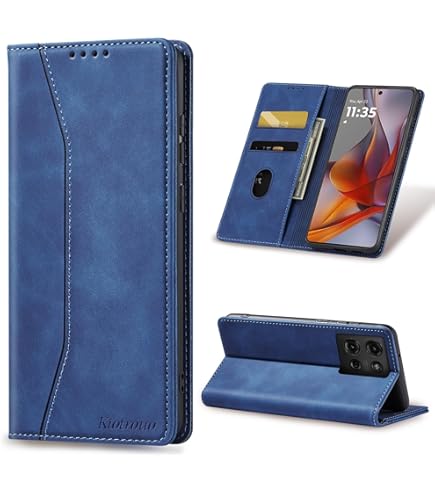 SEAHAI Leather Flip Case For Motorola Moto G75 5G, Premium PU - View #2