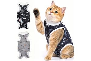 Avont 2 st Body Cat Post Operation Sterilisering, anti-slickande kattåterhämtningsdräkt, kattåterhämtningsdräkt efter operati