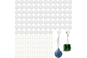 Brelet 160 ganchos autoadhesivos gancho adhesivo de pared sin taladrar, muy adhesivo para decoración de Navidad interior, decoración de cumpleaños, globos de techo de pared (80 pares de oro)