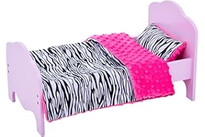 Olivia's Little World Little Princess Single Bed Pink Bedding SetZebra Prints TD-11929-1E