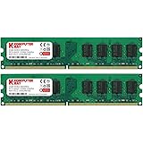 Komputerbay 4GB 2X 2GB DDR2 800MHz PC2-6300 PC2-6400 DDR2 800 (240 PIN) DIMM Desktop Memory