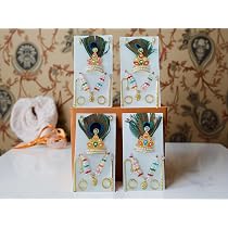 Laddu Gopal Shringar Set – Pack Of 4 Decorative Dress Kits For Baby Krishna Idol, Janmashtami & Pooja