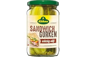 Kühne Cornichons Coupés en Lamelles pour Sandwich 330 g