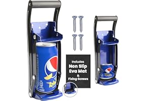 LKH HOME COLLECTION LKH Can Crusher & Bottle Opener - Soda Beer Can Crushers for Recycling, Wall Mounted with Soft Grip Handle, Built-in Tin Opener 2-in-1 Heavy Duty Tool for Bottles, Tins & More (Grey)