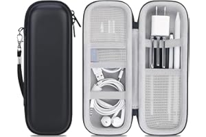 Lacdo Apple Pencil Custodia Rigida per Apple Pencil Pro, Apple Pencil (USB-C), Apple Pencil 2nd/1st, Samsung Stylus Pen, Surface Pen, iPad Pencil Accessories Hard EVA Custodia Protettiva Case, Nero