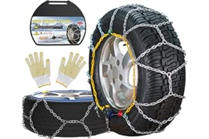 ‎LEYAOYAO Automatische Schneeketten, 2 Stück x 12mm, 1 Minute schnelle Montage von Schneeketten mit automatischem Spanner,universelle Notfall-Reifentraktionskette für Pkw, Pickups und SUVs (HKN120)