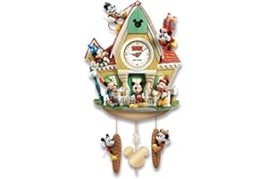 The Bradford Exchange - Officially Licensed Disney Mickey Mouse Through The Years Wall Cuckoo Clock
