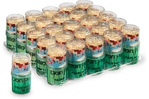 DON PALILLO - 5000 Palillos de bambú en 25 palilleros Redondos. Pinchos Desechables para Aperitivos, higiene Personal o Manualidades