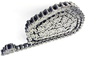 OZDOWSKI 3 meter rullkedja 16B-1 (25,4 mm) enkelrad Simplex DIN 8187/ISO 606 – högpresterande industriell kedja av härdat stål för jordbruk och maskinteknik inkl. kedjelås