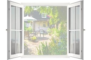 HOWIN Mosquitera Ventana, Tela Mosquitera Universal Malla Mosquitera Para Ventana, Malla Refinada Cortable Tamaño de la Ventana DIY, Protección Contra Mosquitos y Moscas(100x120cm,1 pieza,Blanco)