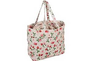 Hobby Gift Craft Bolsa con cordón - Bolsa de Almacenamiento de Lana, Soporte para Hilo de algodón 100% 43 x 29 x 17 cm