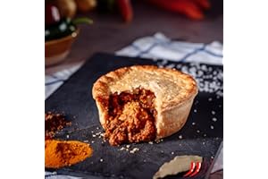 THE LEWIS PIE CO Butter Chicken Curry Pies 6-Pack – Flavourful Meat Pies with Creamy Curry Filling – Premium Chicken Curry Pies for All Occasions