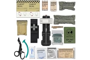 ‎RHINO RESCUE RHINO RESCUE Taktisches Traumapaket, Stop die Blutung, IFAK Nachfüllmittel mit Verbandsmaterial (17PC-B)