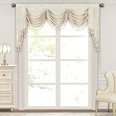 Voilage Fenêtre En Polyester - Écharpe Décorative 1x2 M - Pour Chambre, Salon, Cuisine - Couleurs Vives (Rouge, Jaune, Violet)