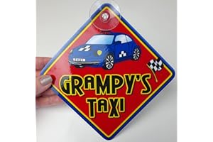 JUST THE OCCASION Impact GRAMPY'S Taxi Non Personalised Novelty Baby on Board car Window Sign