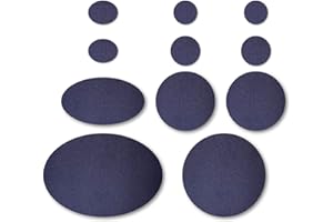 Nordtown Puffer Down Jacket Repair Patches | Navy Blue, Self-Adhesive, Pre-Cut, Waterproof, Subtle, Rip-Stop Nylon Fabric to Fix Jackets, Tents, Sleeping Bags, Ski Pants (11 Pieces)…