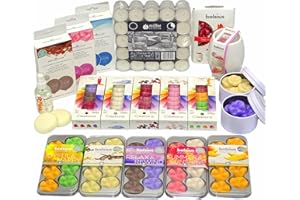 WITAP 240-teilig Überraschung Duftset: 139 Duftwachs Melts + 100 Teelichter + Duftlampe, Aromatik Geschenkset Mix Paket verschiedene Düfte