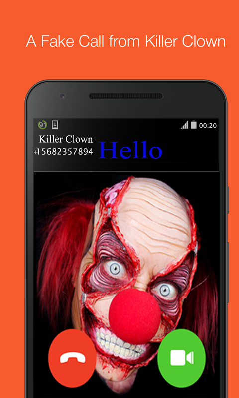 Video Call Scary Killer Clown Amazon De Apps Fur Android
