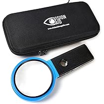 HWATANG LED Magnifying Glass - 2.3x/5D/100mm With Desk Clamp And Dimming Ring Light